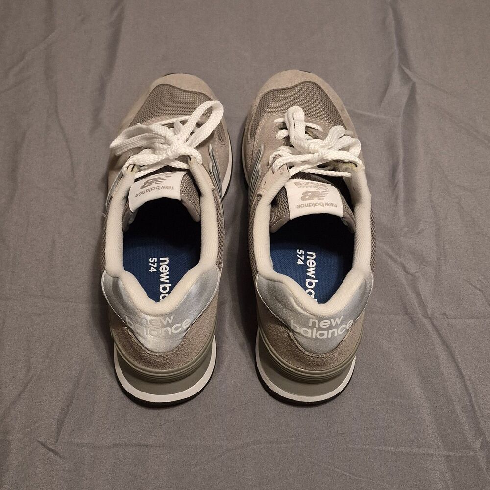 New Balance 574 Women Size 8.5 Gray Retro Classic Running Shoes Sneaker WL574EVG - Picture 4 of 6